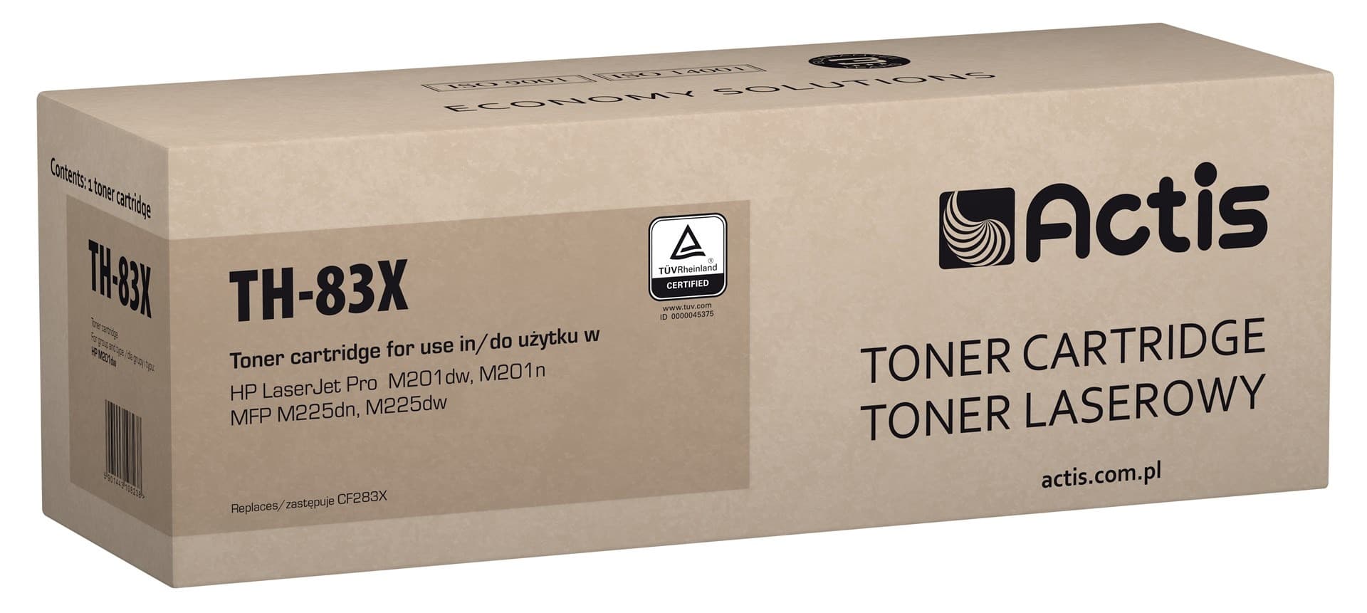 Actis Zamiennik tonera HP 83X CF283X CANON CRG-737 czarny 2200 stron