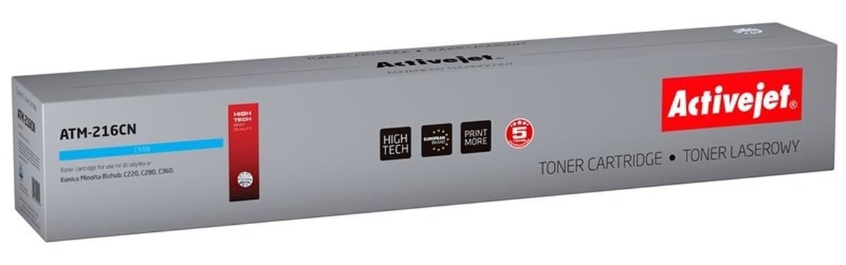 Toner niebieski Activejet Supreme zamiennik Konica Minolta TN216C 26000 stron