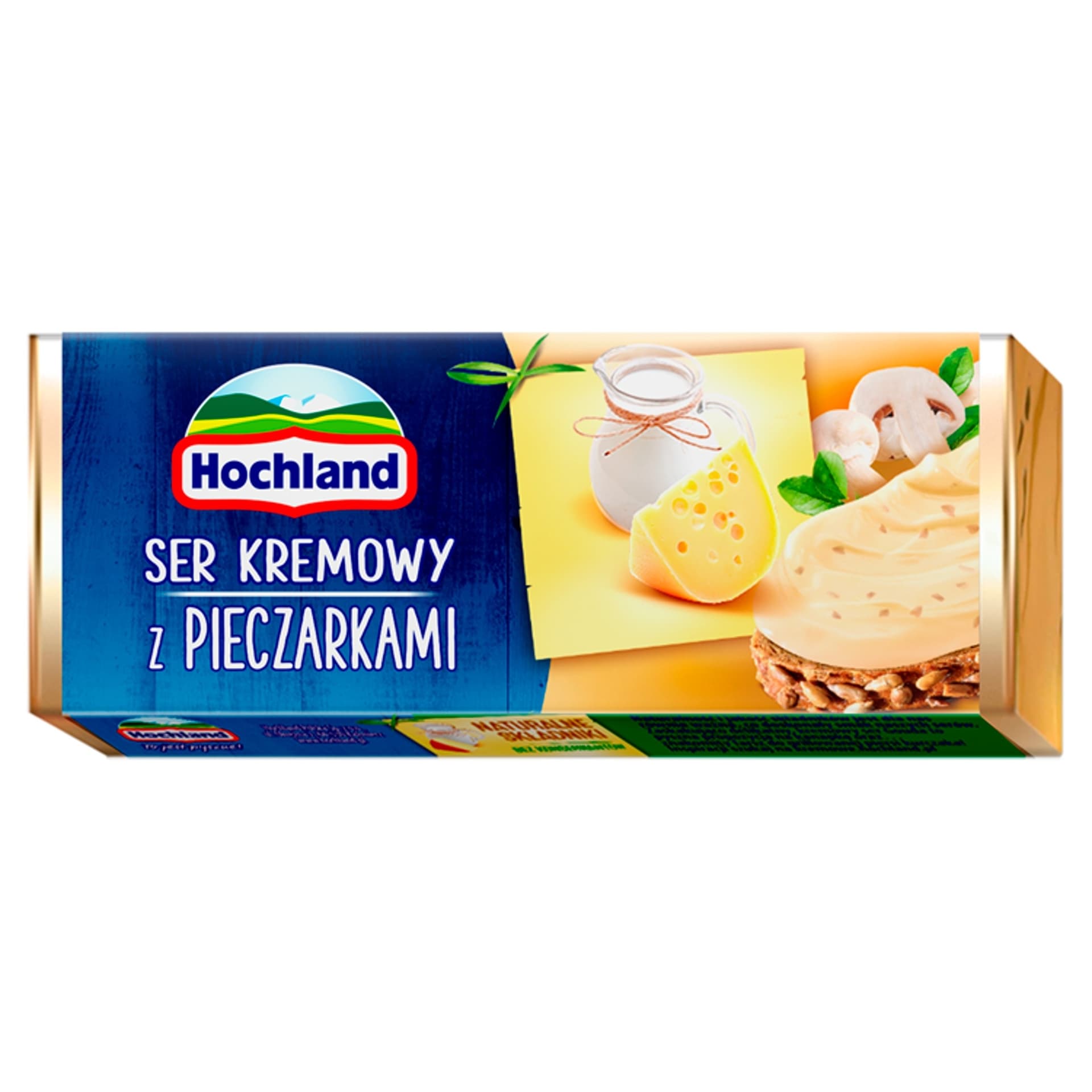 Hochland z pieczarkami. Ser kremowy topiony w bloczku. 90 g