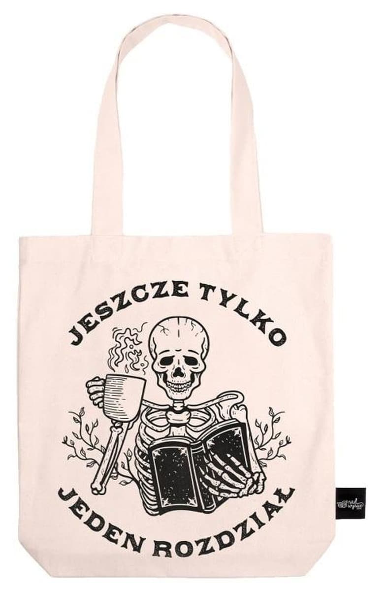 Torba bawełniana ecru na książki Jeszcze tylko jeden rozdział