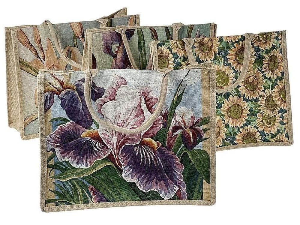 Torba plażowa materiałowa mix wzorów 42 x 33 x 16 cm