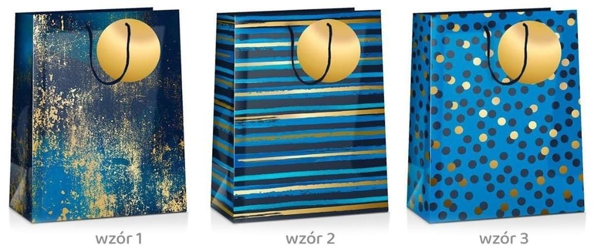 Torba prezentowa Grand Deep Blue 32 x 26 x 10 cm