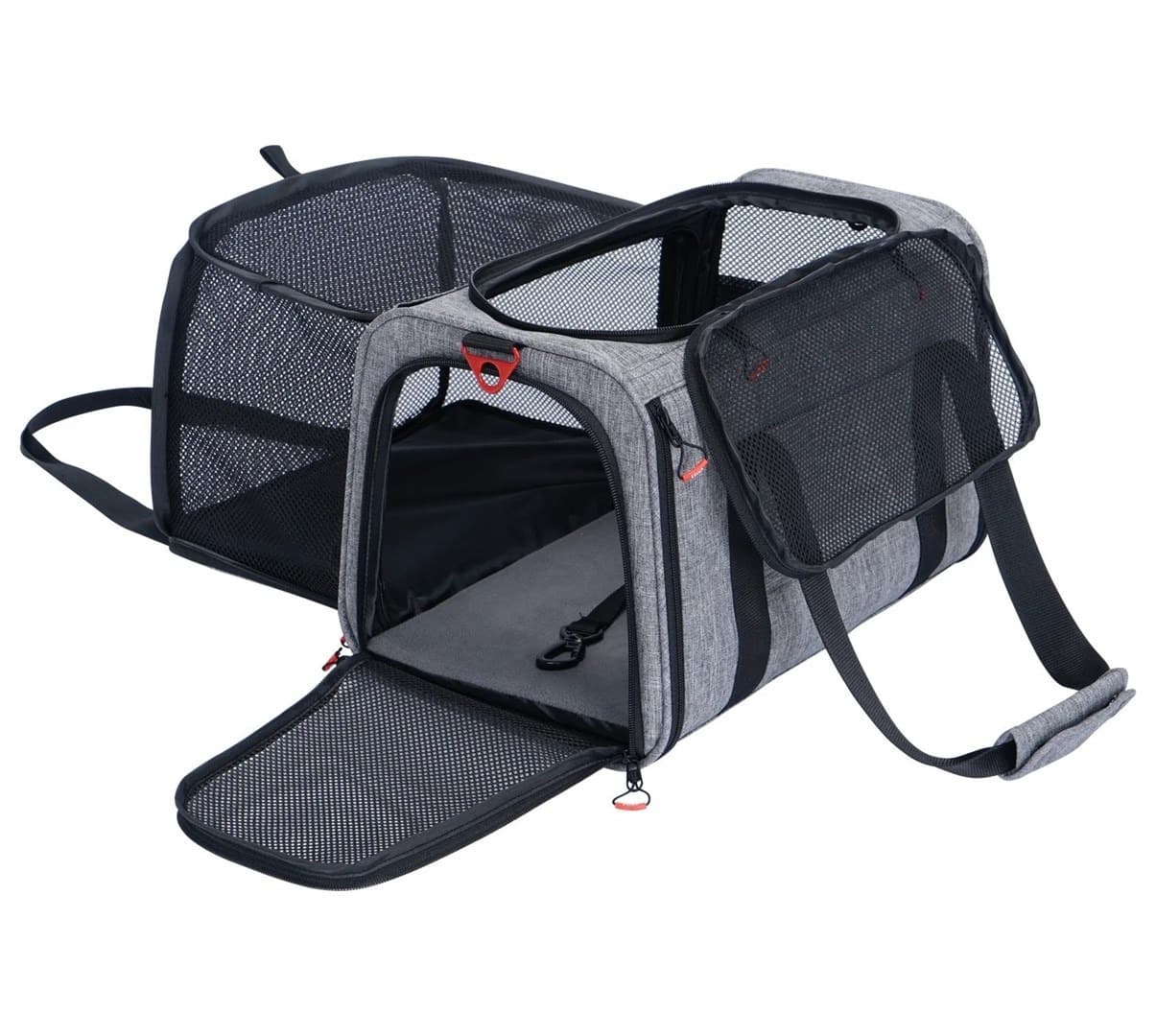Torba transportowa dla psa i kota wzmocniona NOMAD M 44,5×28×25 cm czarna