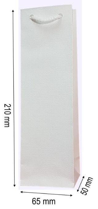 Torebka ozdobna jednobarwna 21 x 6,5 x 5 cm