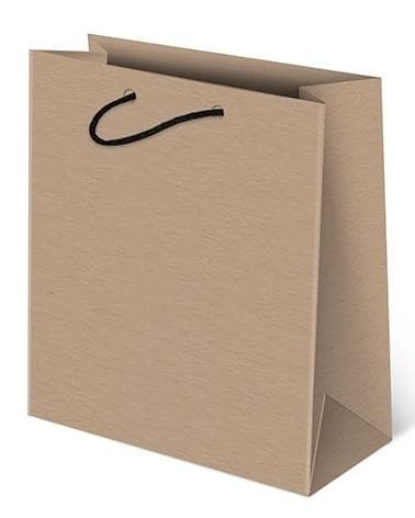 Torebka ozdobna szara średnia 20x24x11 cm PAW Katowice