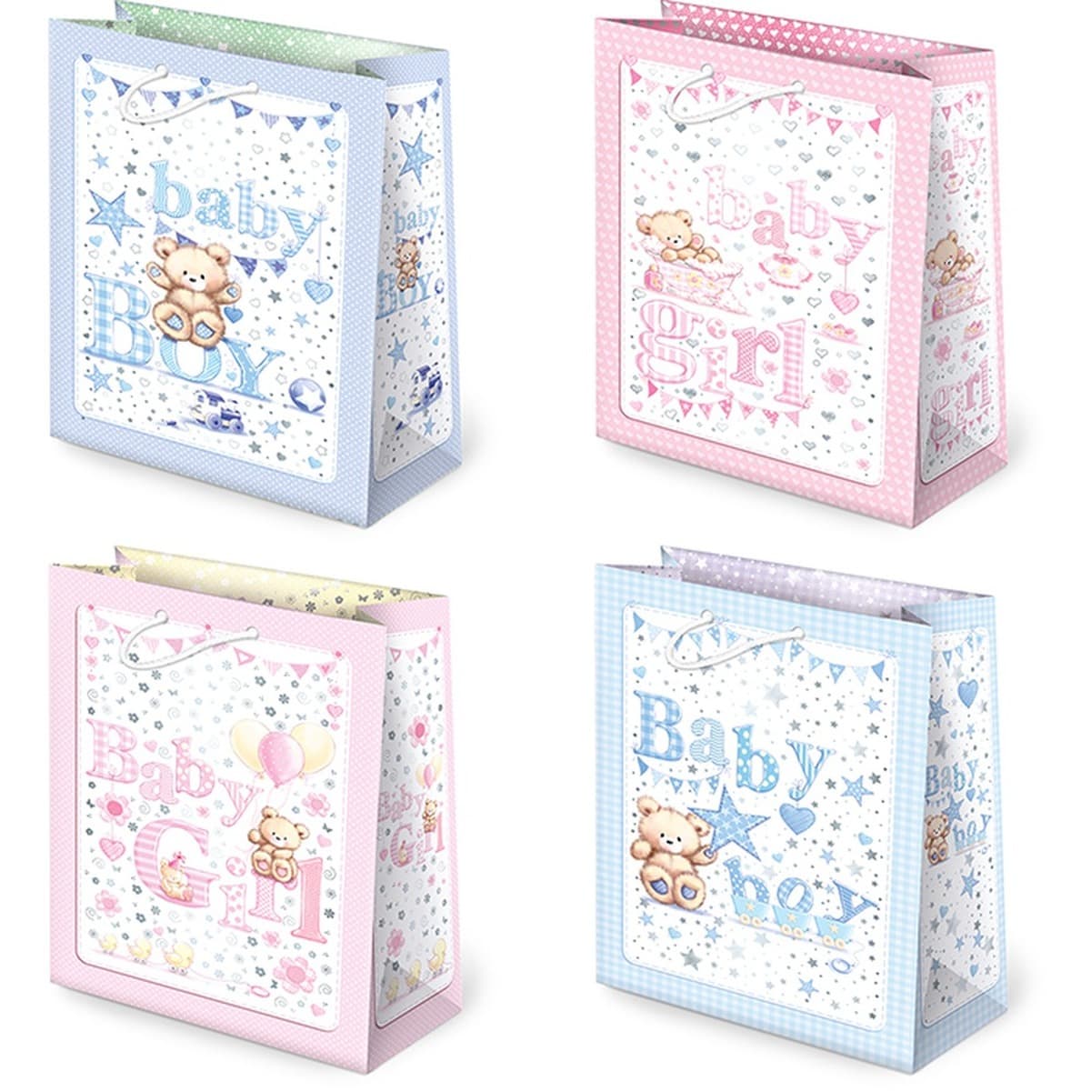 Torebki prezentowe XL-68 Baby Boy Baby Girl 10 sztuk
