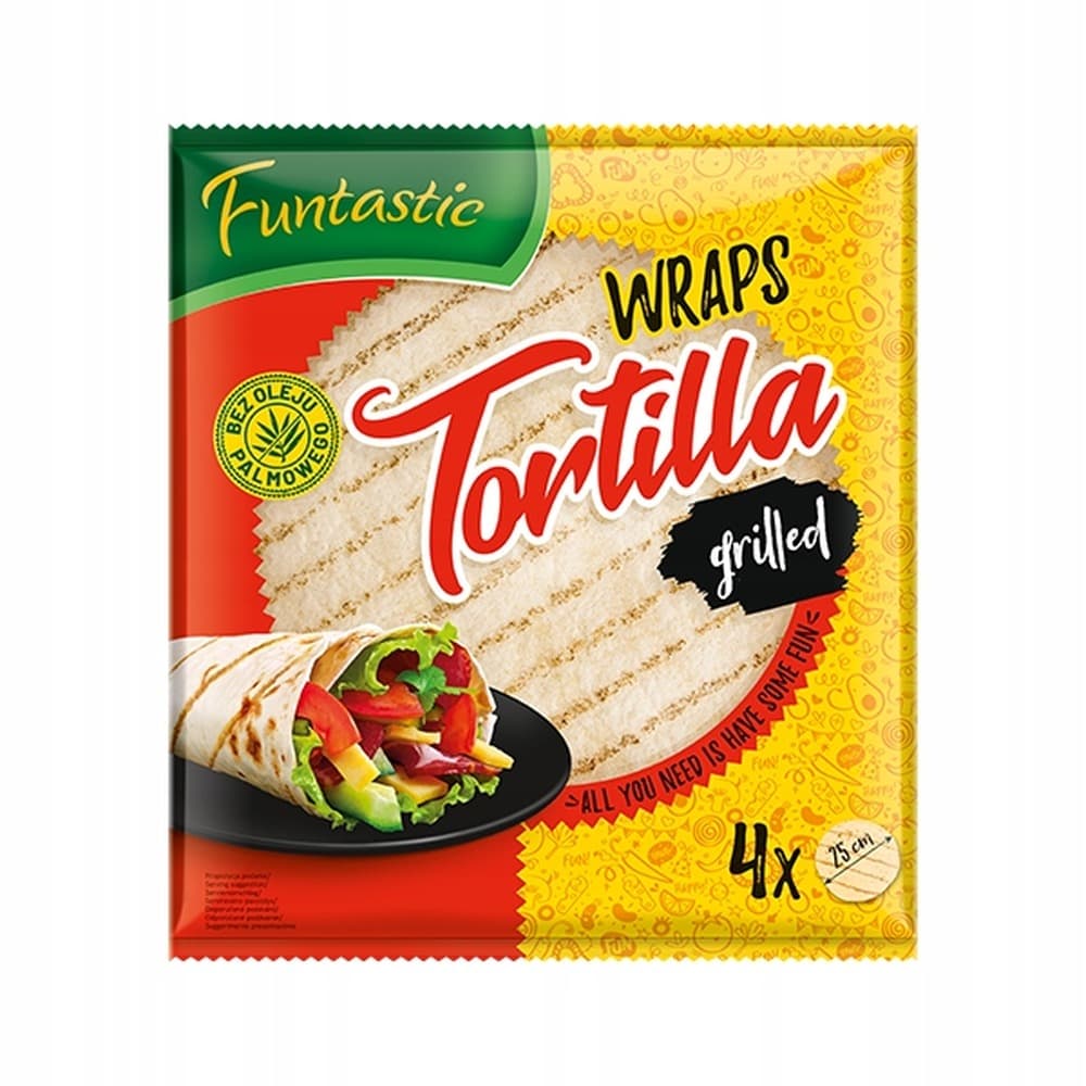 Funtastic Tortilla grillowana 4x25cm 250g