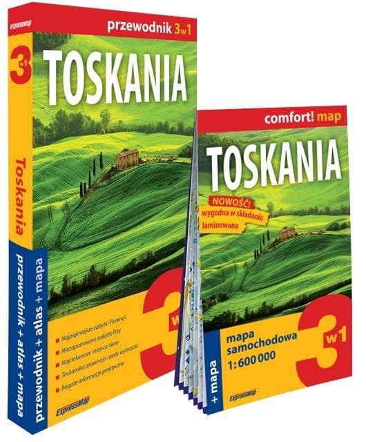 Toskania 3w1 przewodnik atlas i mapa Kamila Kowalska