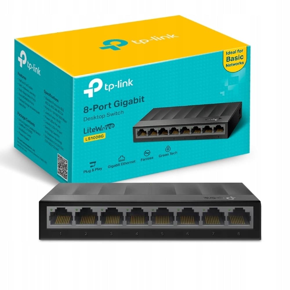 TP-LINK TL-LS1008G Switch 8-portowy Gigabit Ethernet
