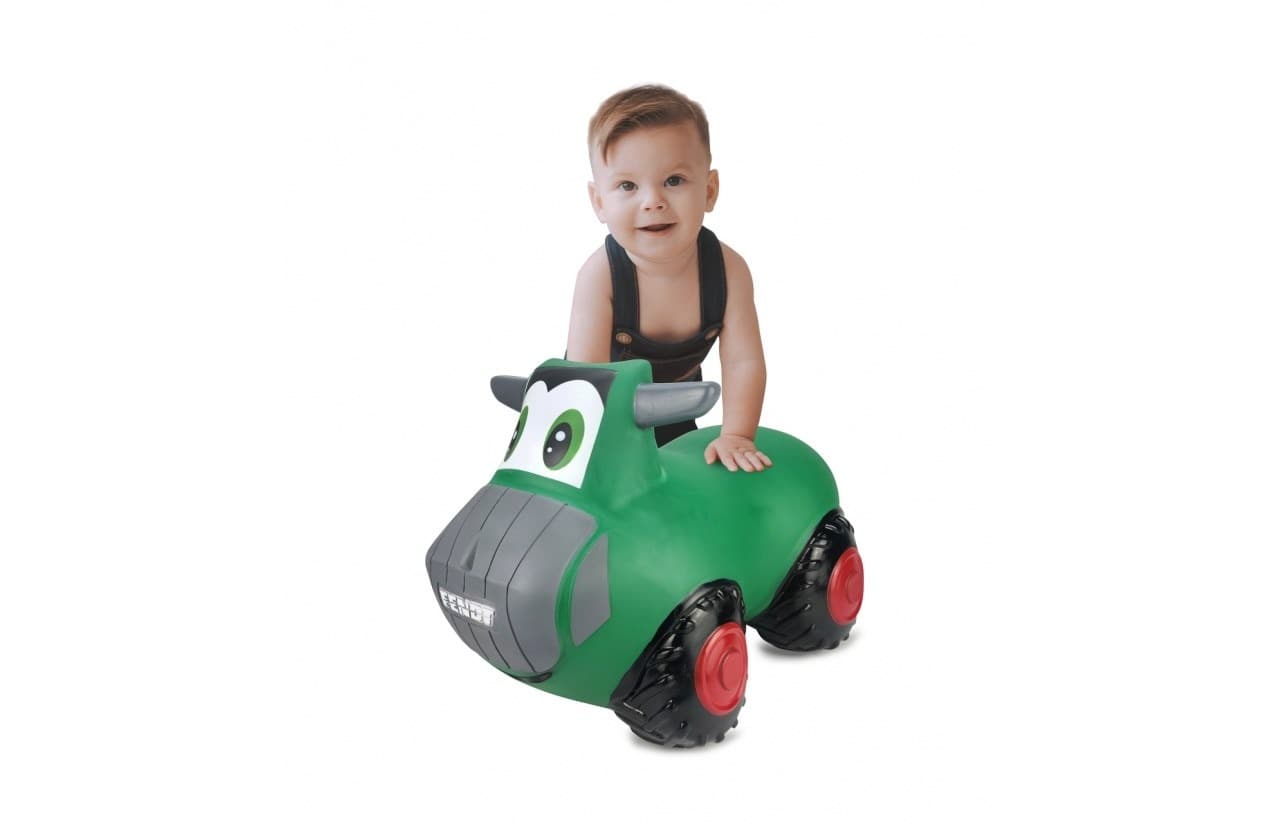 Traktor na pedały Fendt dla dzieci z przyczepką