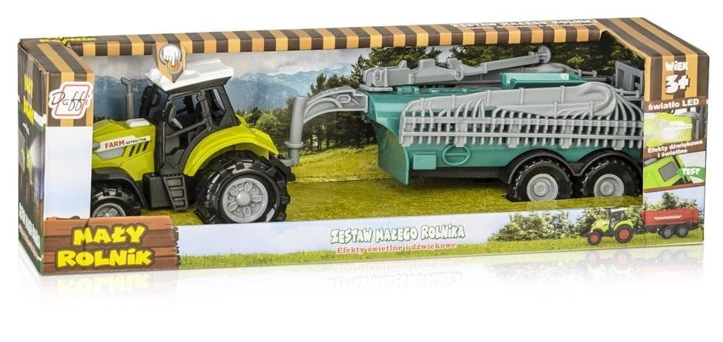 Traktor z opryskiwaczem z efektami dźwiękowymi i świetlnymi