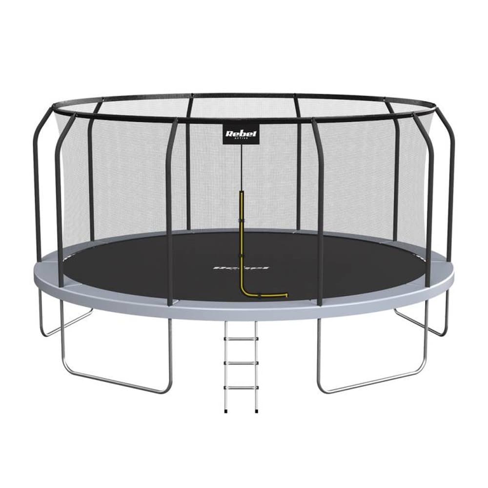 Trampolina okrągła Rebel Active PRO 457 cm z siatką i drabinką