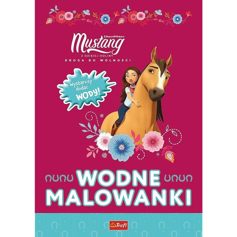Trefl Books Wodne Malowanki dla dzieci - Mustang z Dzikiej Doliny