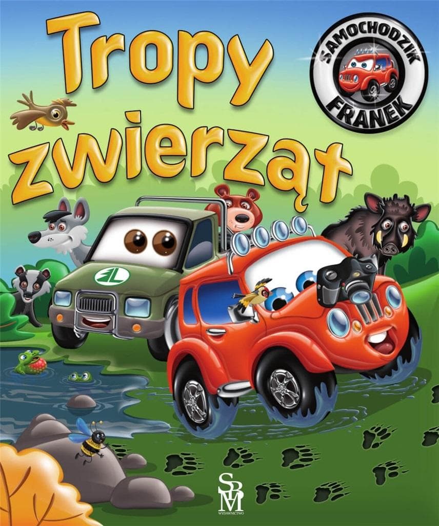 Tropy zwierząt Samochodzik Franek książeczka dla dzieci