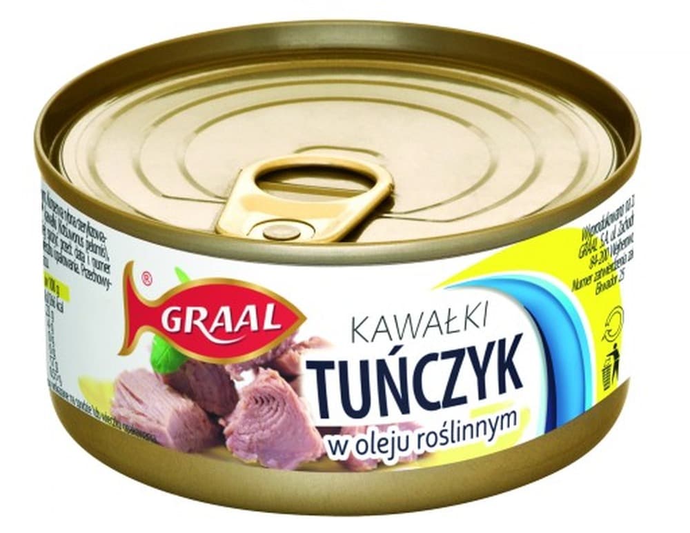 Tuńczyk kawałki w oleju roślinnym Graal 170 g