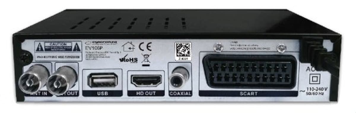 Tuner Esperanza EV106P DVB-T2 H.265/HEVC