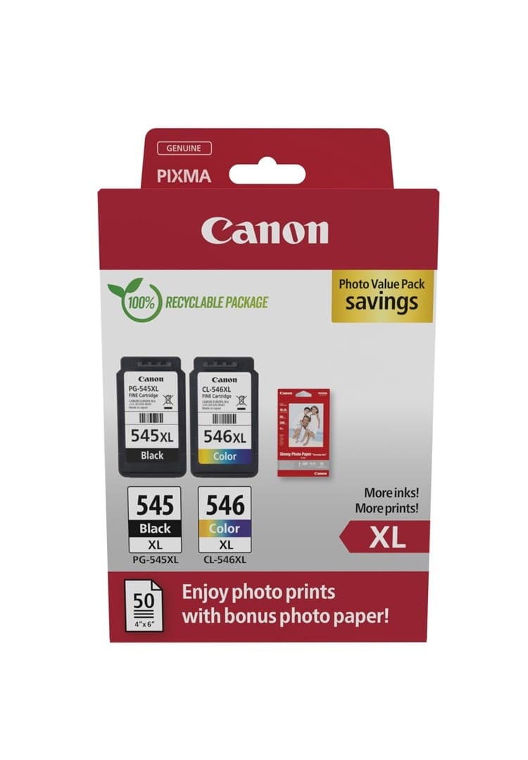 Tusz Canon PG-545 XL/CL-546 XL czarny i kolorowy