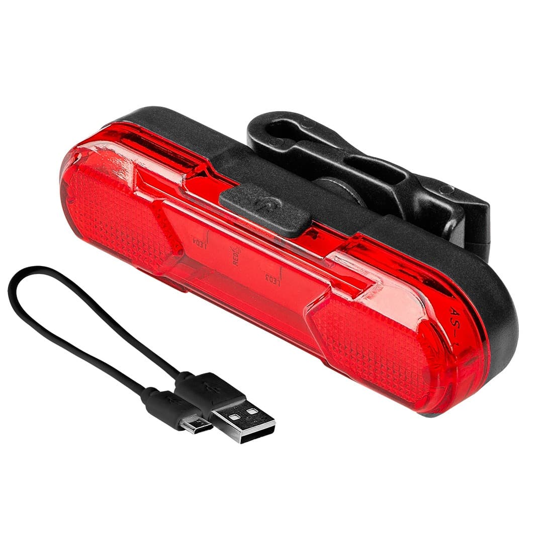 Lampka Rowerowa Tylna LED 3W z Akumulatorem