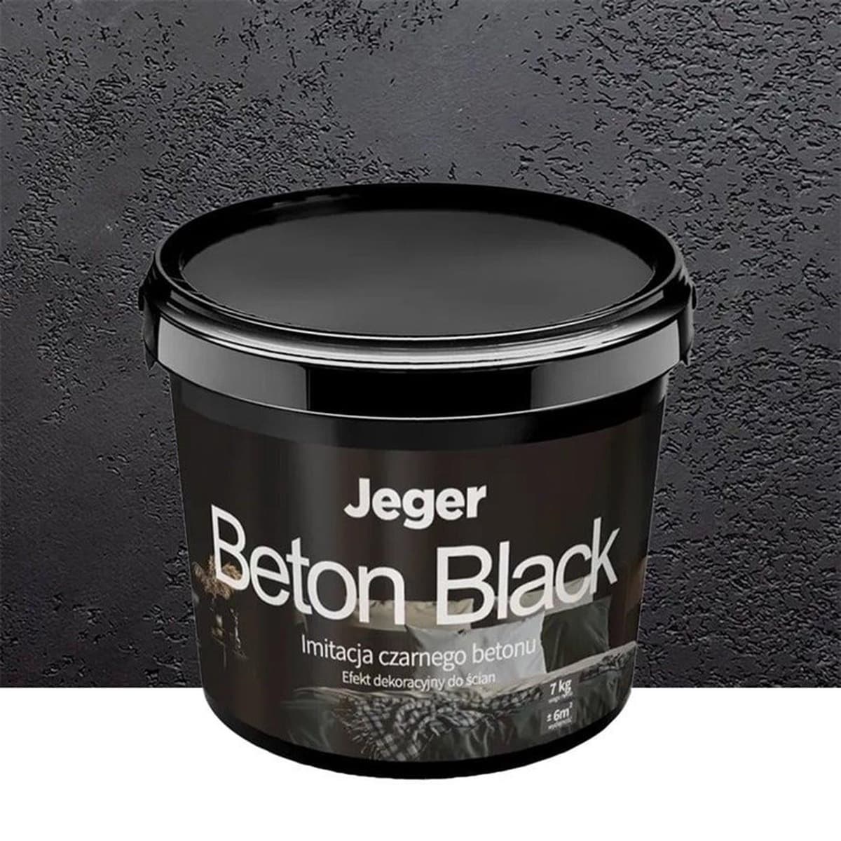 Tynk dekoracyjny Jeger Beton Black 7 kg