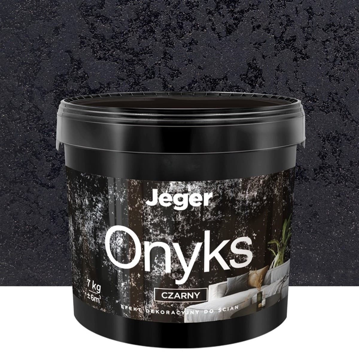 Tynk dekoracyjny Jeger Onyks Black 7 kg