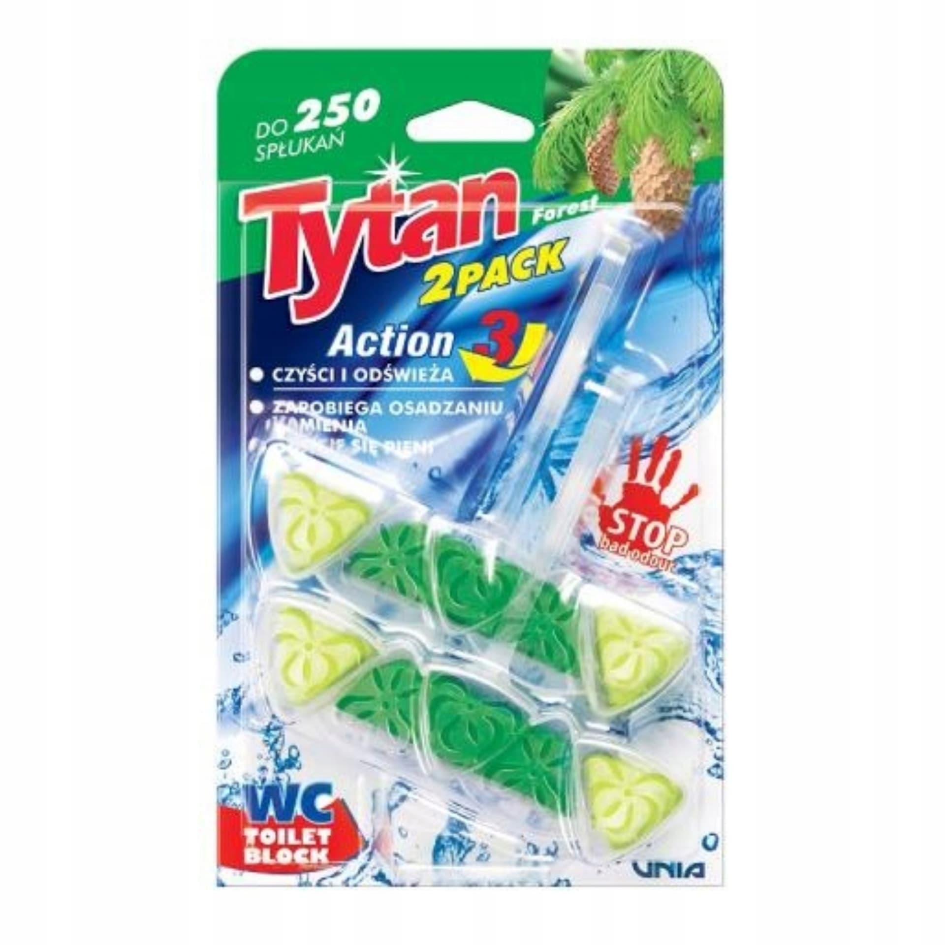 Tytan Action Kostka do WC Forest 2x40g