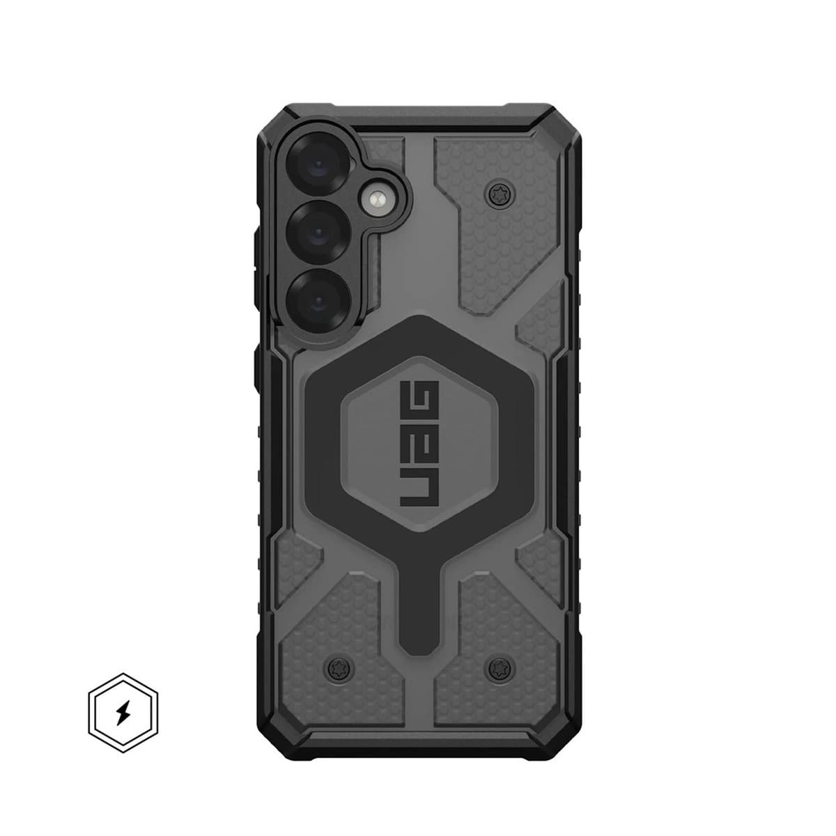 UAG Pathfinder Clear Magnet - Obudowa ochronna do Samsung Galaxy S25+ 5G z modułem magnetycznym (ash)