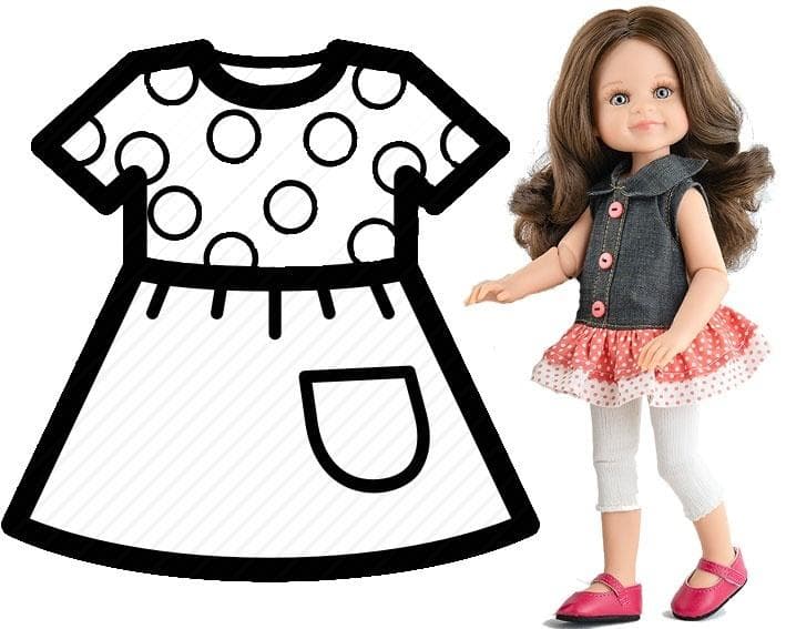 Ubranko dla lalki 32 cm Paola Reina