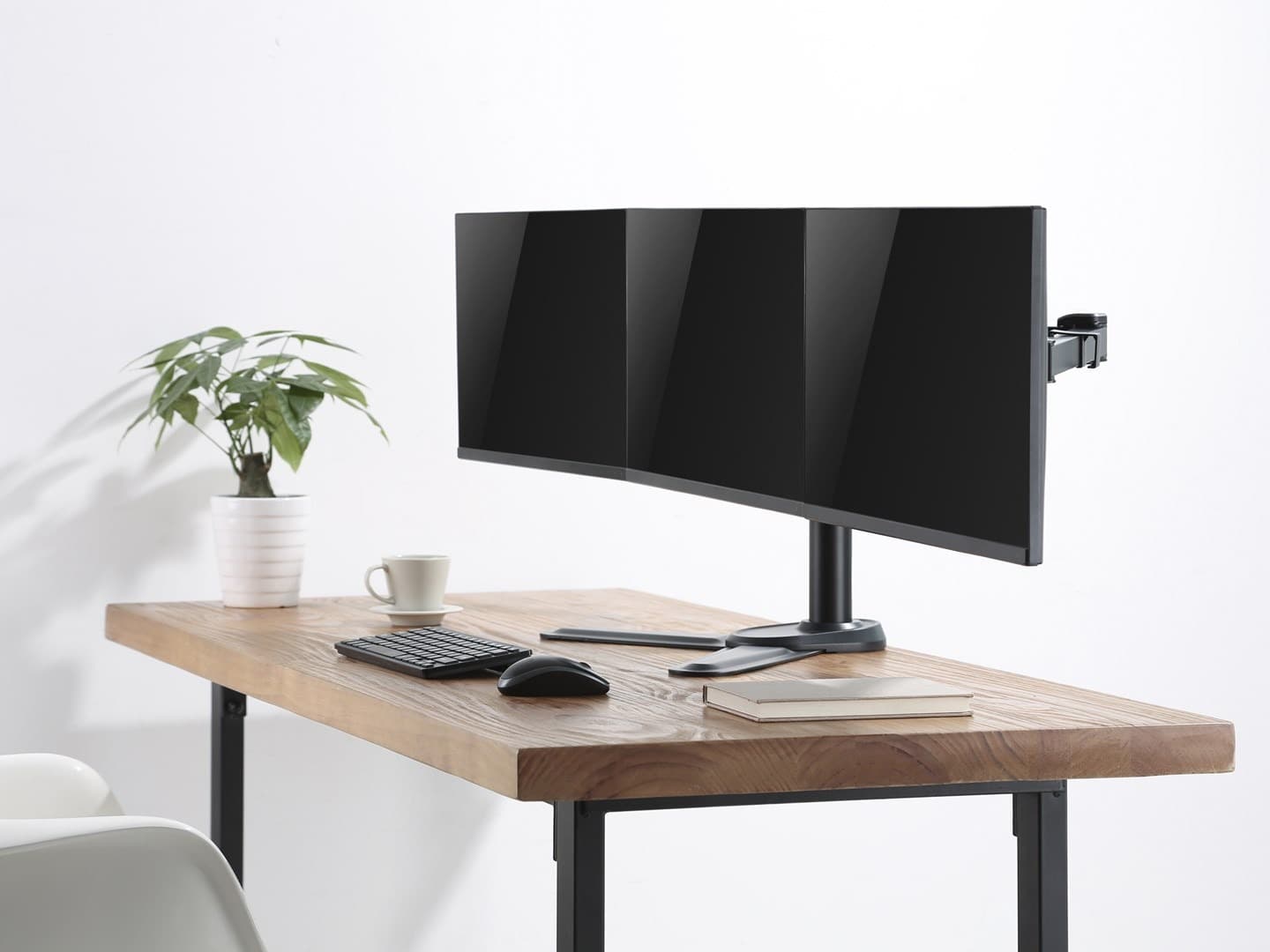 Uchwyt Biurkowy Equip do 3 Monitorów 17-27 cali