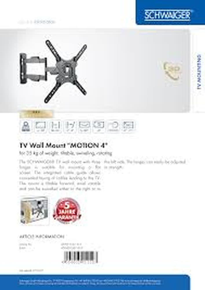 Uchwyt ścienny Schwaiger LWH35535 513 Czarny