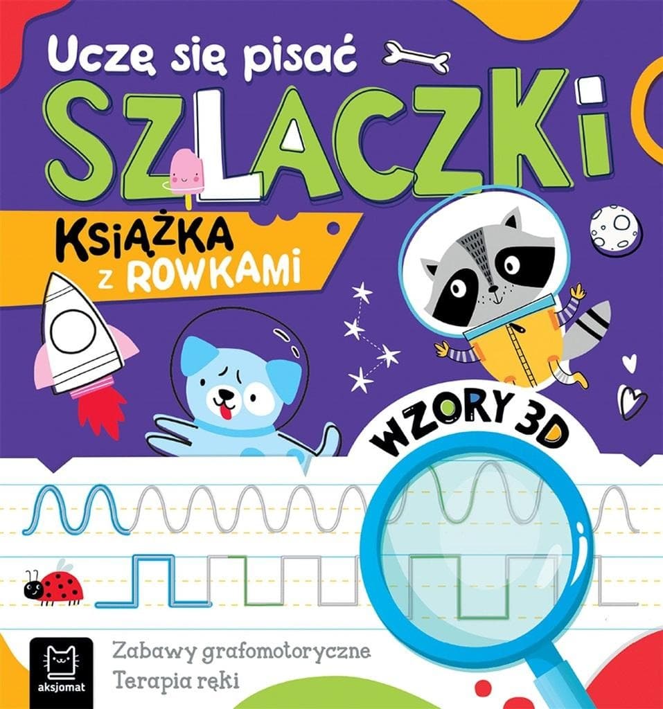Uczę się pisać szlaczki. Książka 3D z rowkami do pisania