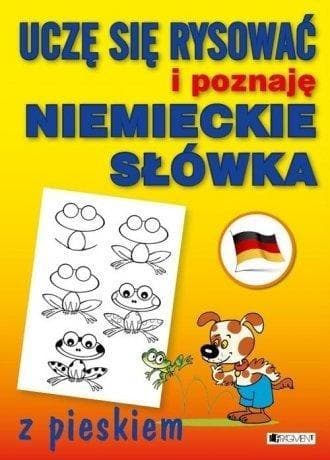 Książka do nauki rysowania i niemieckich słówek