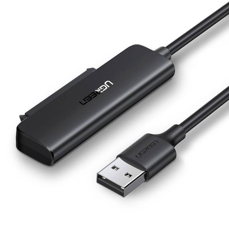Ugreen adapter przejściówka dysku HDD SSD 2,5 cala SATA III do USB 3.2 Gen 1 czarny