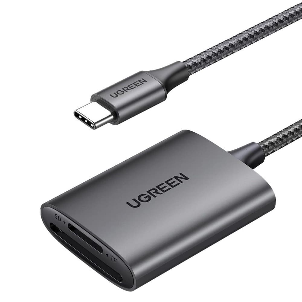 Ugreen Czytnik Kart SD TF USB-C 5Gb/s Szary