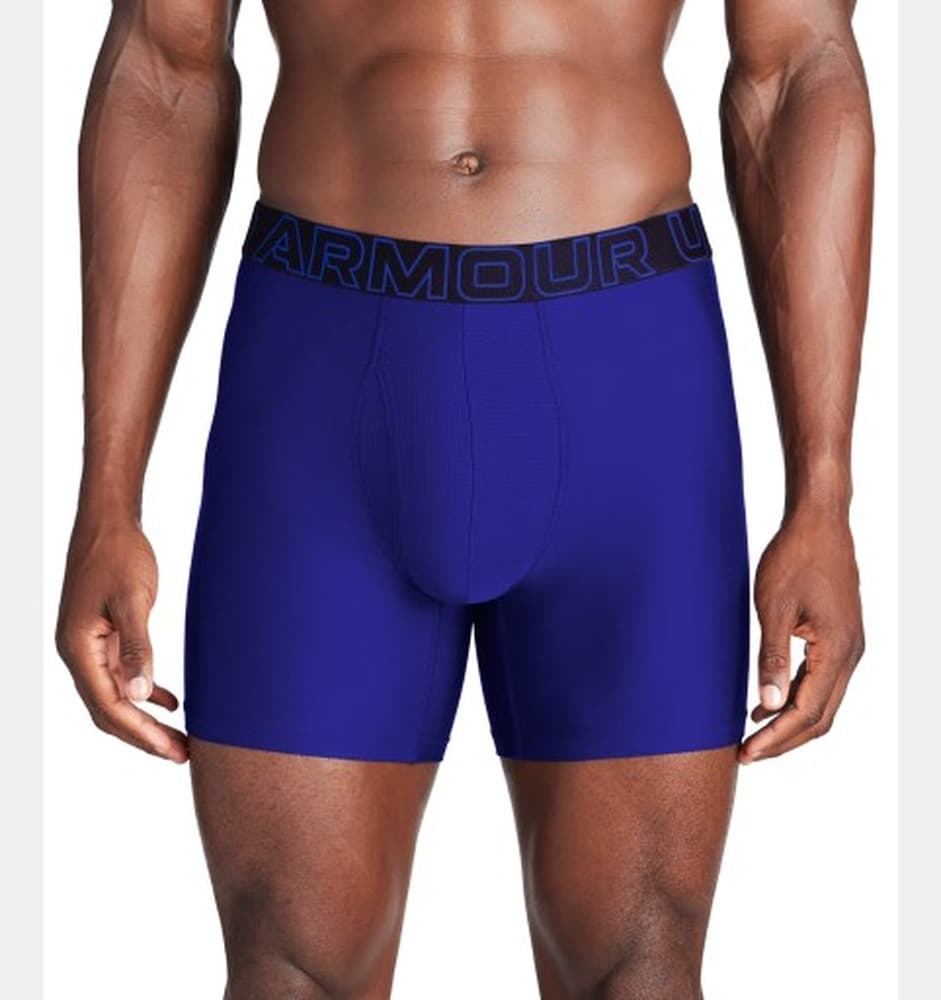 Under Armour Performance Tech 6 in 3-Pack Boxerjock - bokserki termoaktywne royal/steel heather, rozm. L