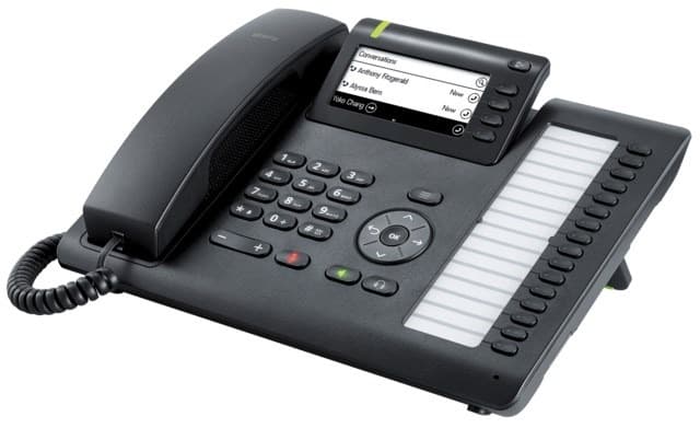 Telefon Unify OpenScape CP400 VoIP Czarny