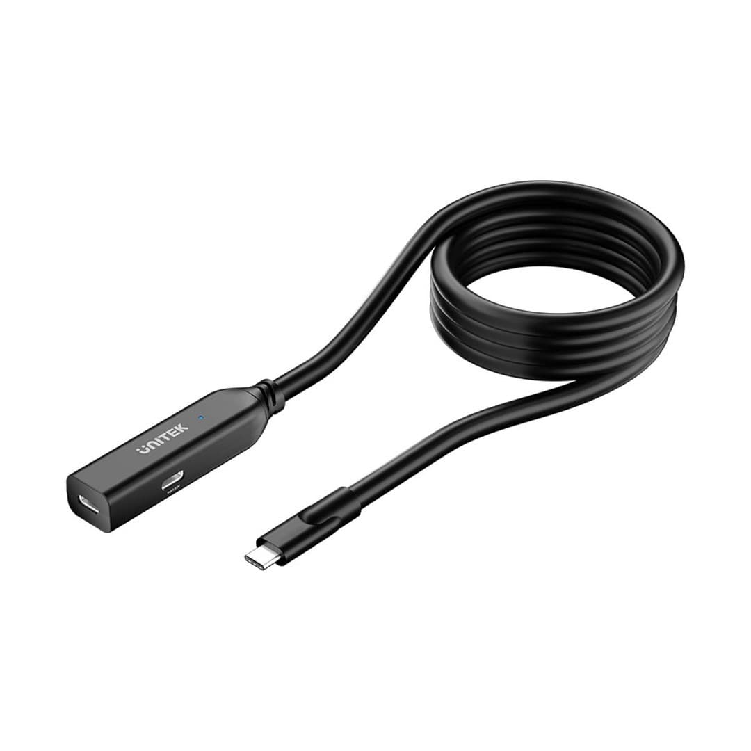 Przedłużacz USB-C 10Gbps 5m Czarny Unitek