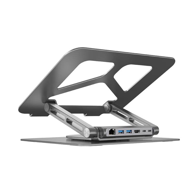 Unitek Podstawka pod Laptop z Hubem USB-C HDMI 4K PD