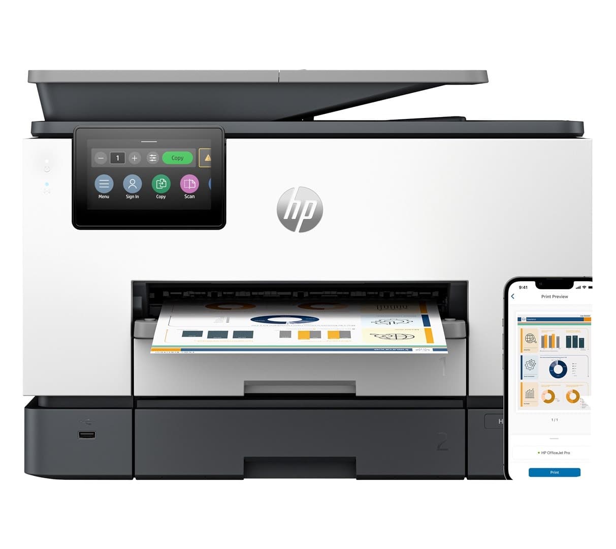 Urządzenie wielofunkcyjne drukarka skaner ksero HP OfficeJet Pro 9130b