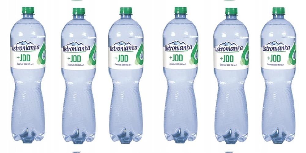 Ustronianka Woda gazowana z jodem 1,5l