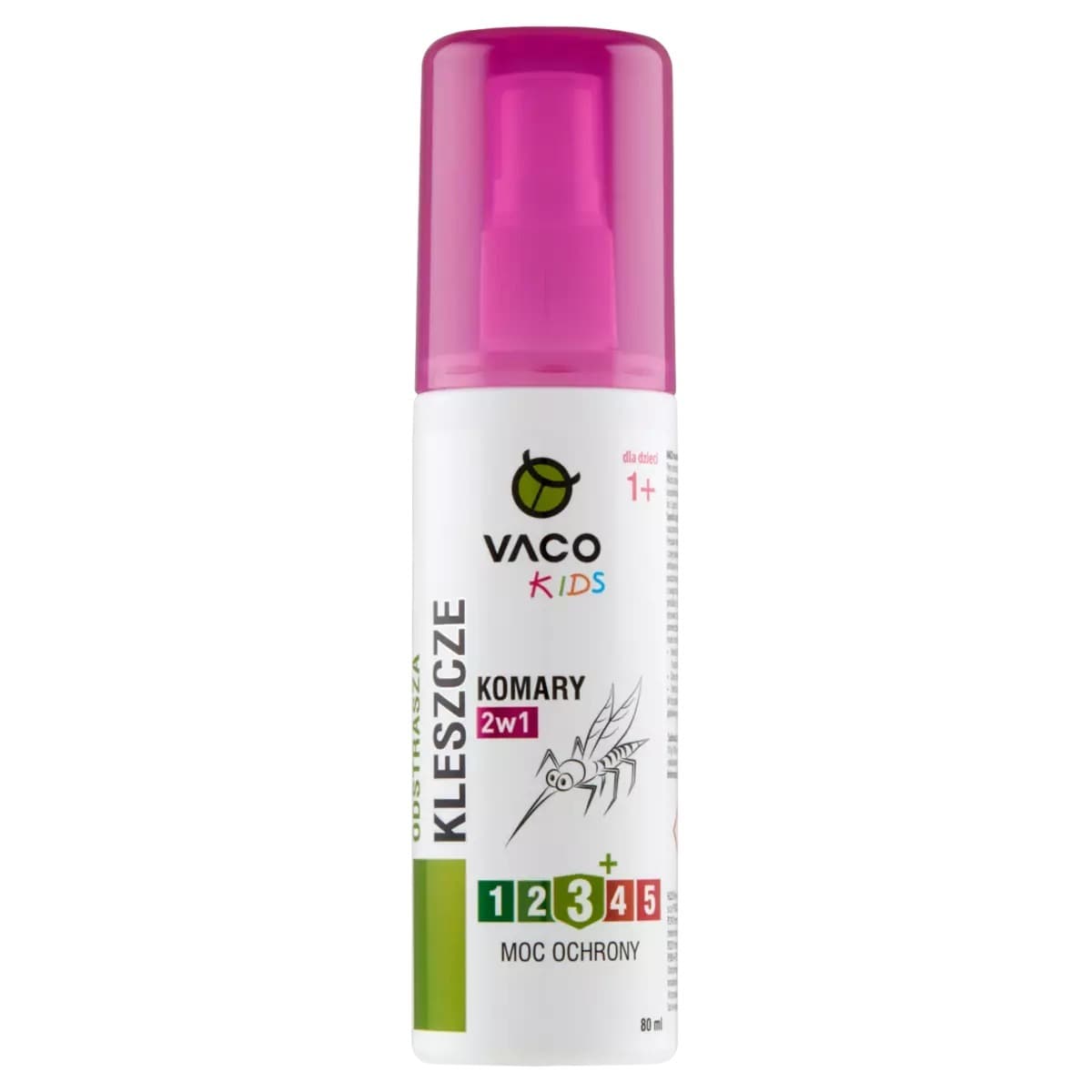 VACO Płyn na komary, kleszcze i meszki dla dzieci 80 ml