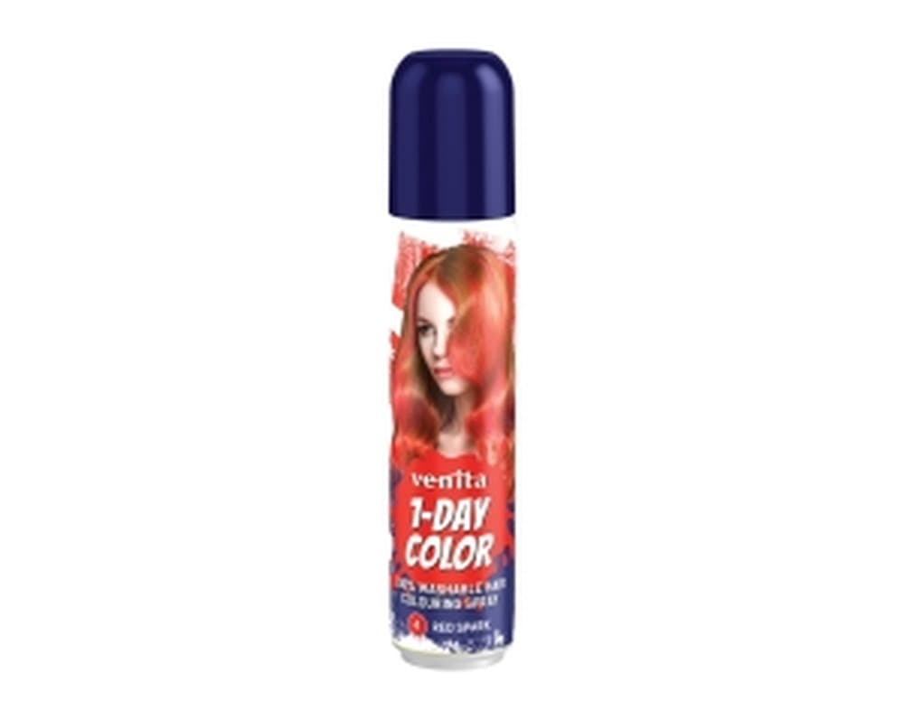 Venita 1-Day Color Spray Czerwony Spray do Włosów Red Spark