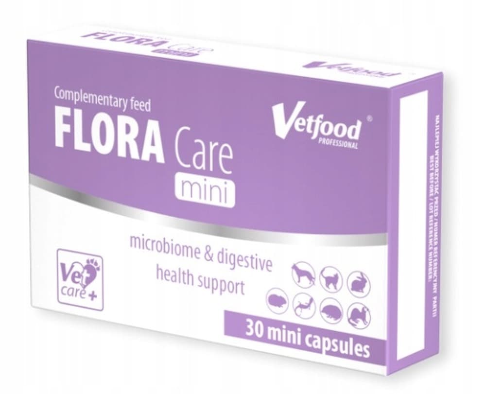 Vetfood Flora Care Mini kapsułki na biegunkę dla psów 30 sztuk