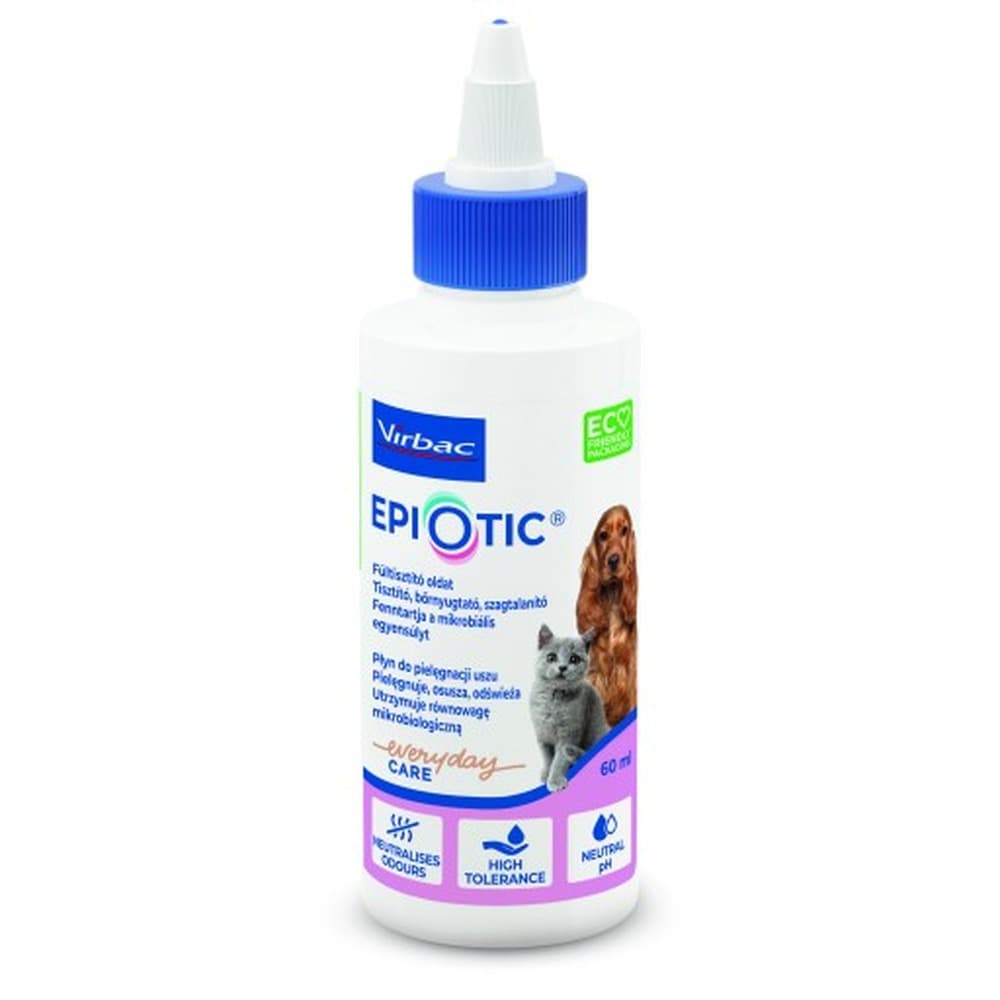 VIRBAC EPI-OTIC S-I-S płyn do czyszczenia uszu psa i kota 60ml
