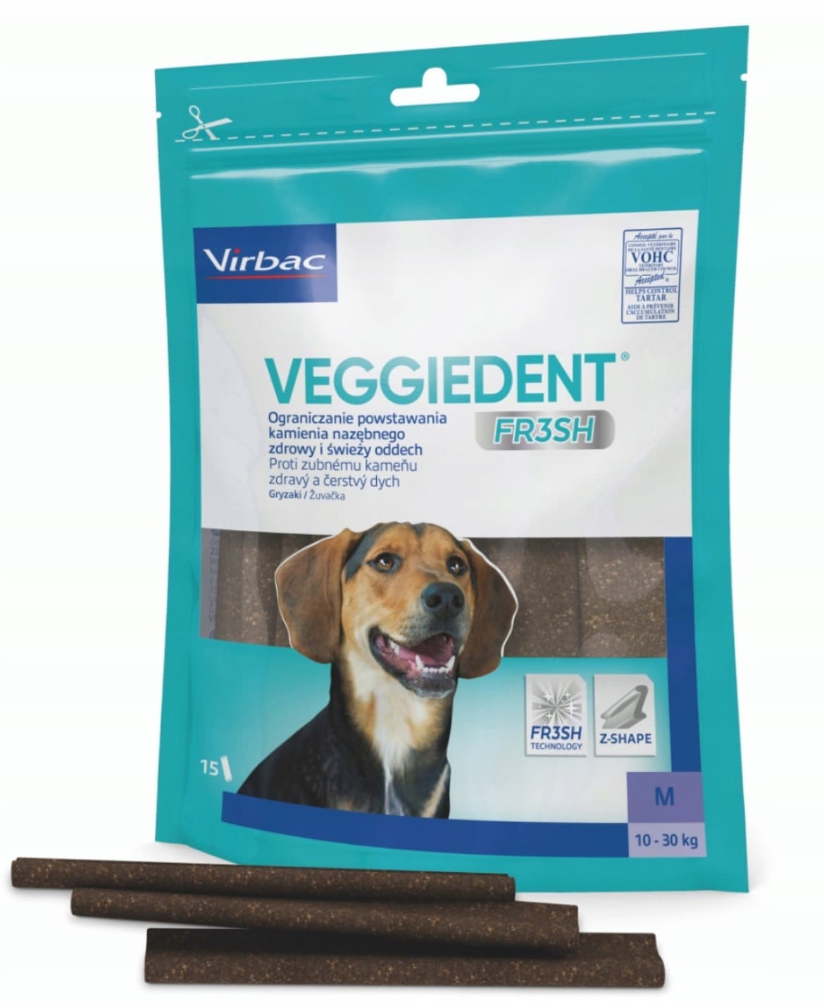 VIRBAC VEGGIEDENT FRESH gryzaki dla psa M
