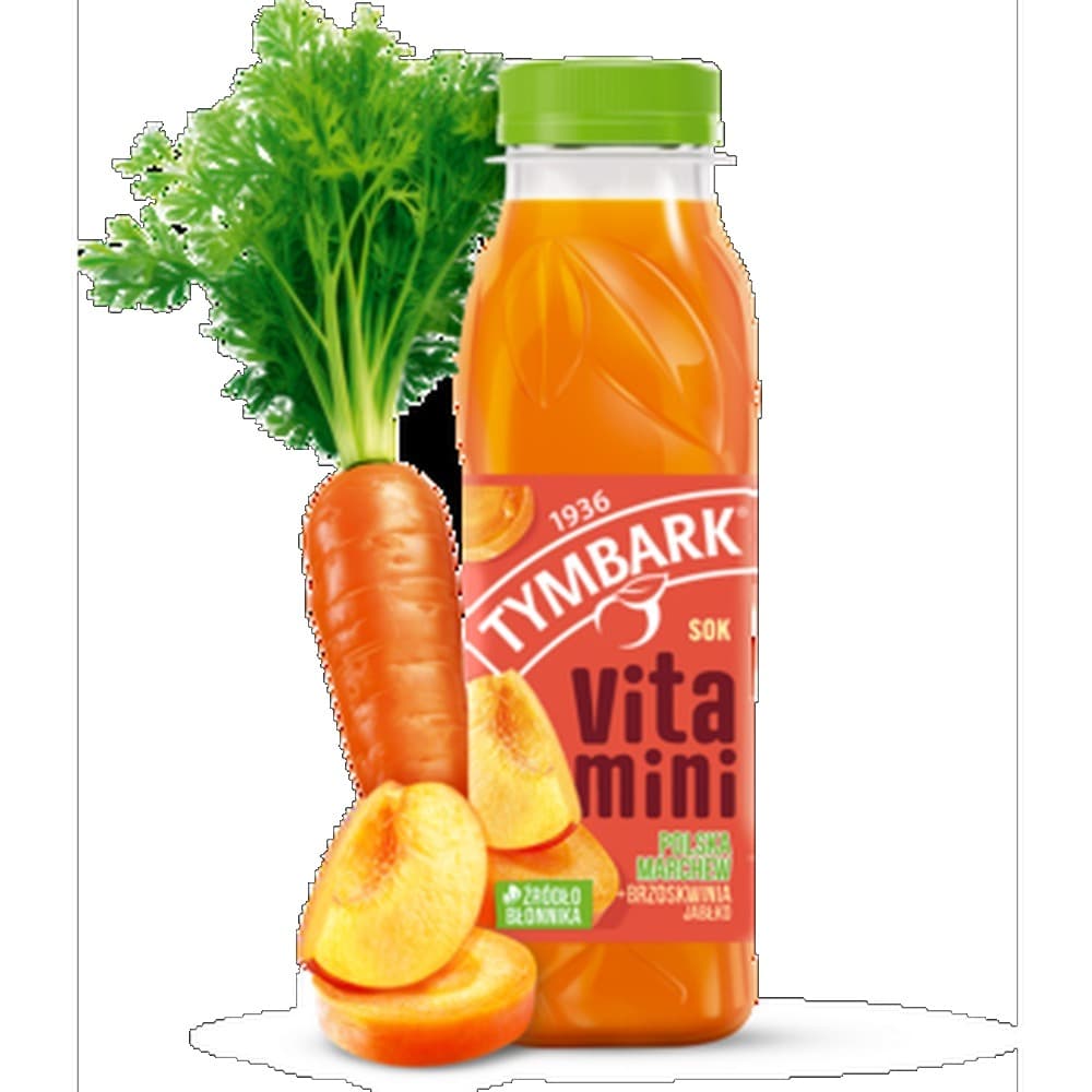 Tymbark Vitamini Sok brzoskwinia marchew jabłko 300 ml