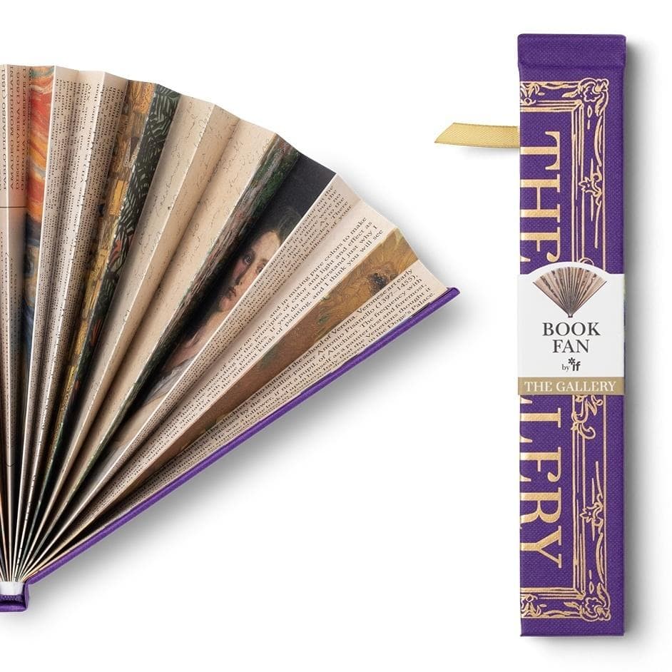 Wachlarz książkowy duży 177x46 mm elegancki papierowy
