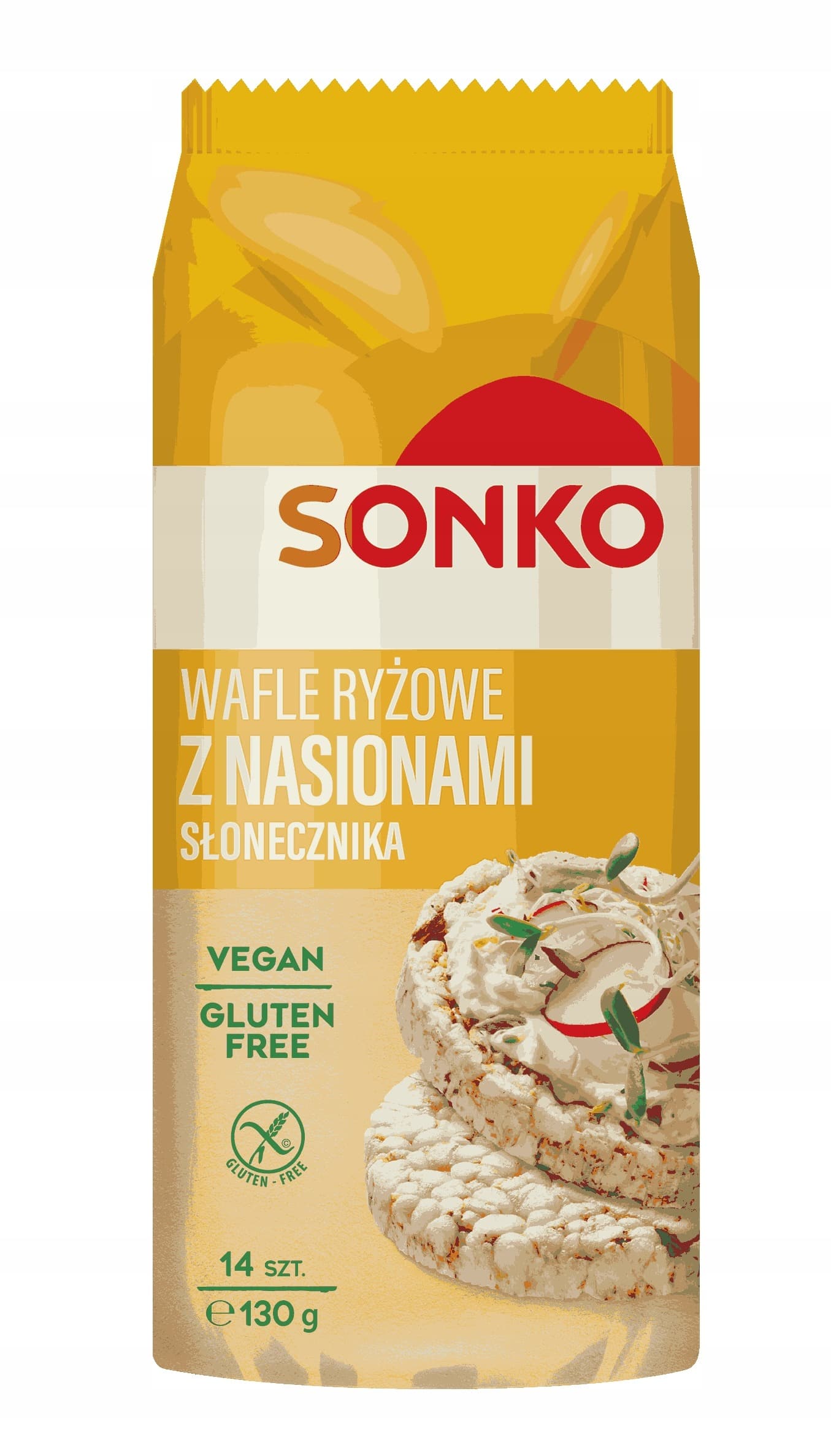 Sonko. Wafle ryżowe ze słonecznikiem 130 g.