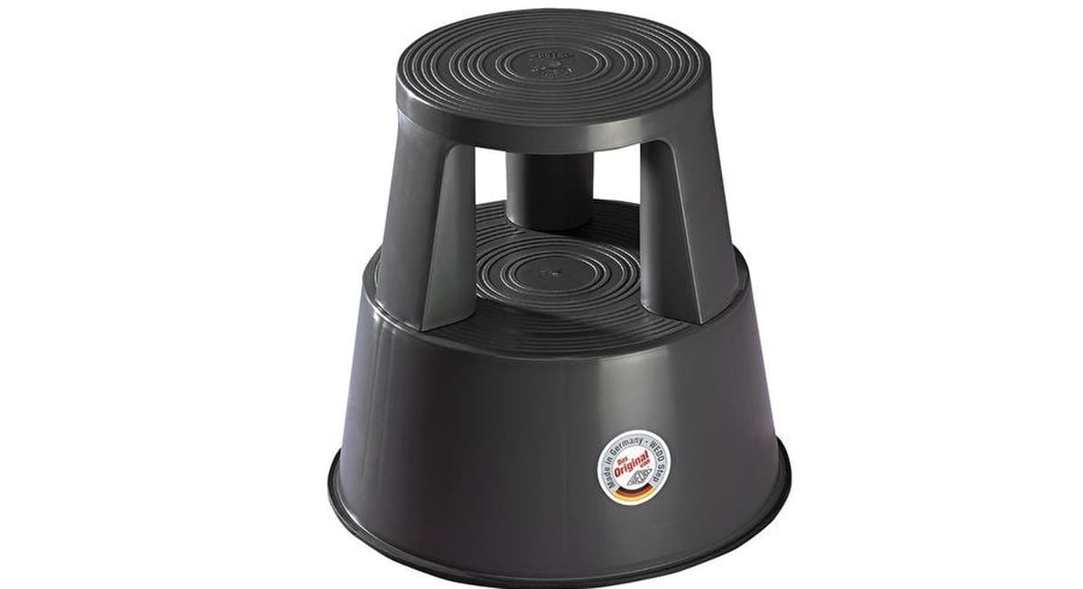 Wedo Taboret ze schodkiem Czarny Polipropylen (PP)