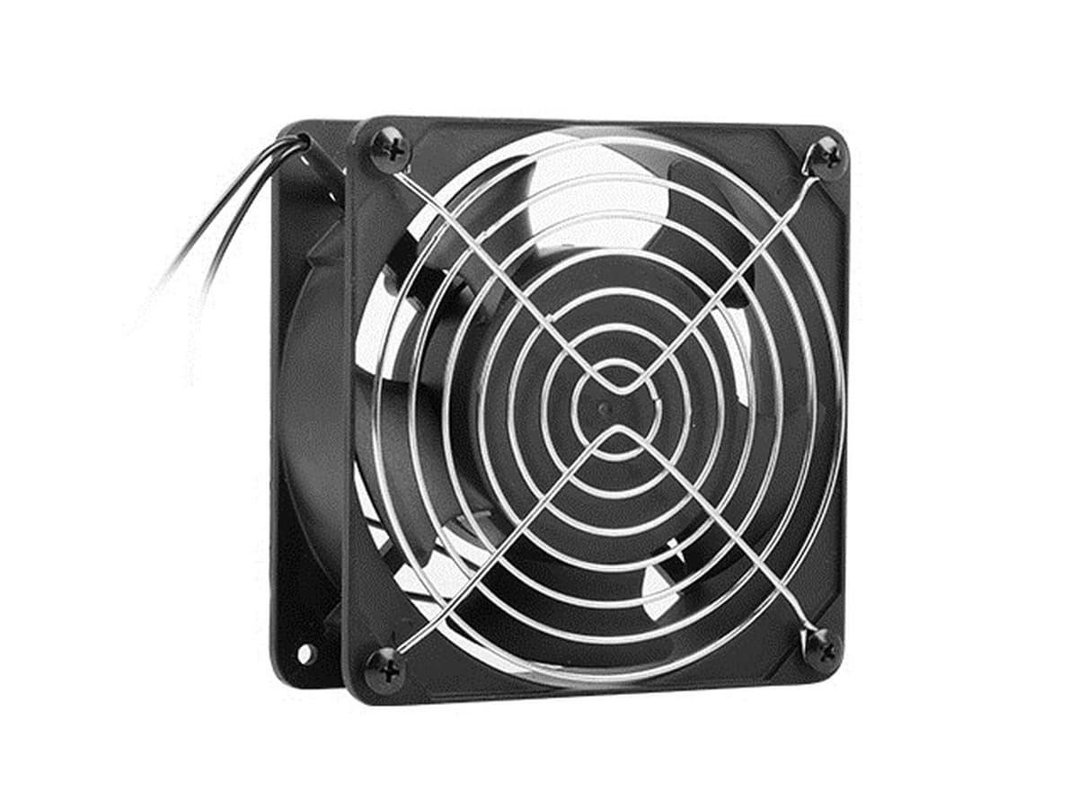 Wentylator do szaf 19" wiszący Lanberg 120x120x38mm 230V czarny