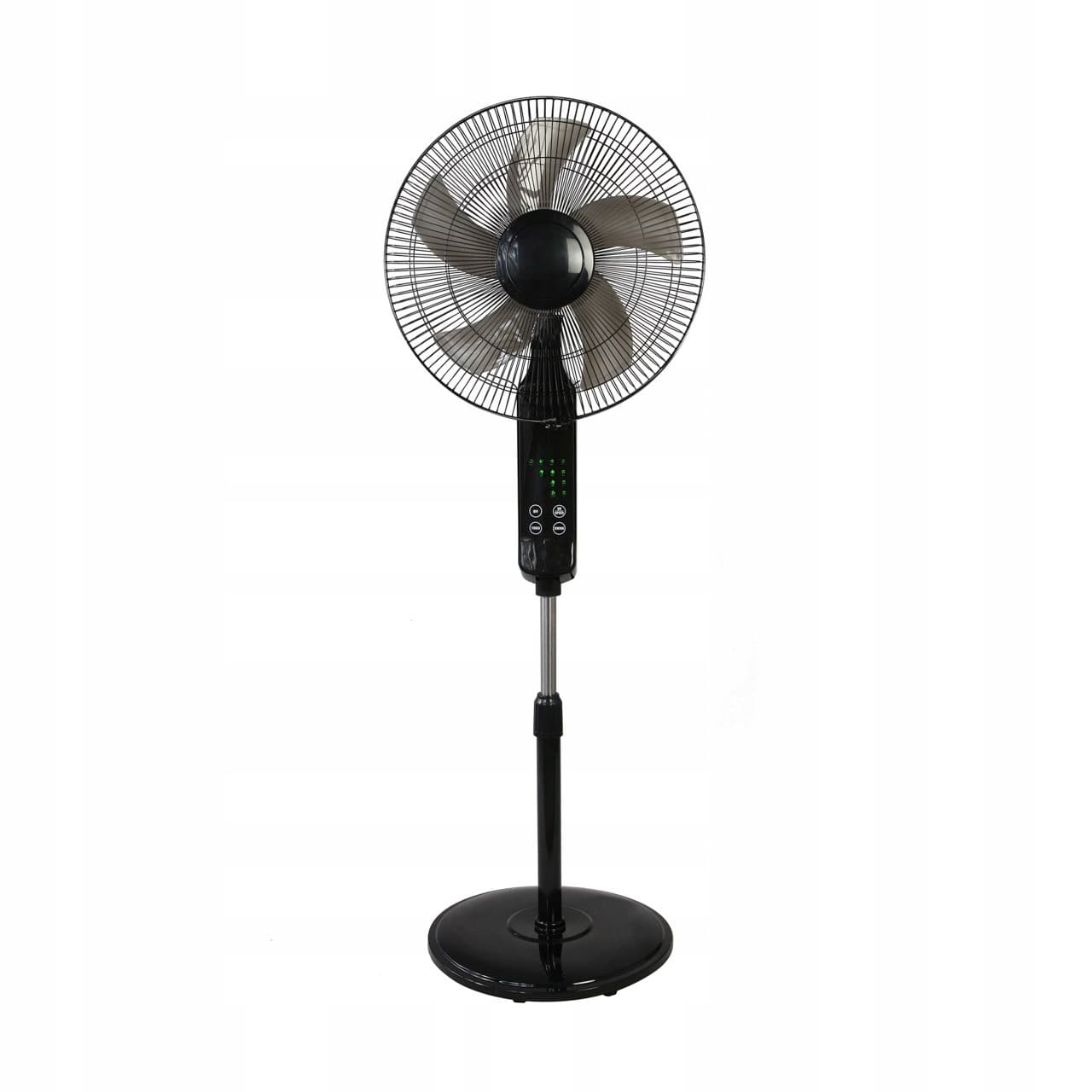 Wentylator podłogowy 50W czarny z pilotem